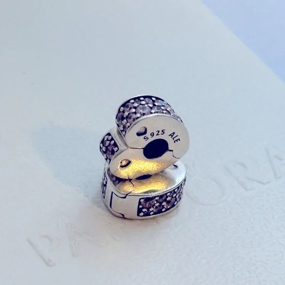 New Pandora Silver 925ALE Arcs of Love Pink color - Picture 2 of 4
